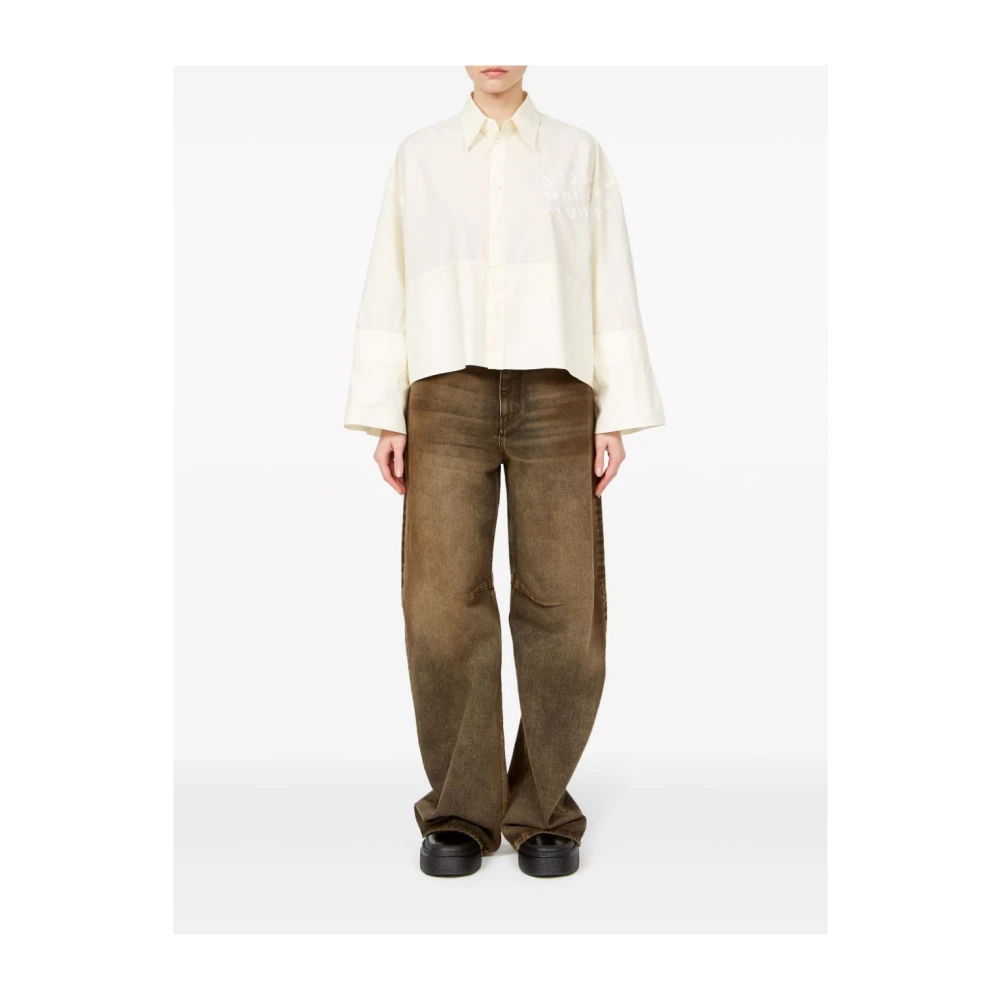 MM6 Maison Margiela Witte Overhemden voor Vrouwen White Dames