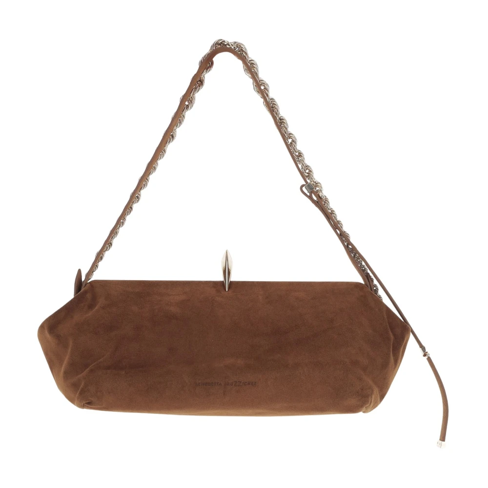 Benedetta Bruzziches Women's Brown Suede Leather Handbag