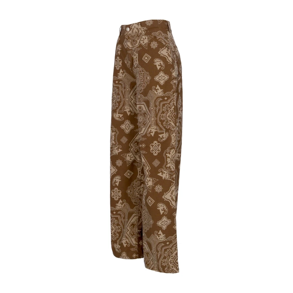 Carhartt WIP Wijde Werkbroek Brown Dames