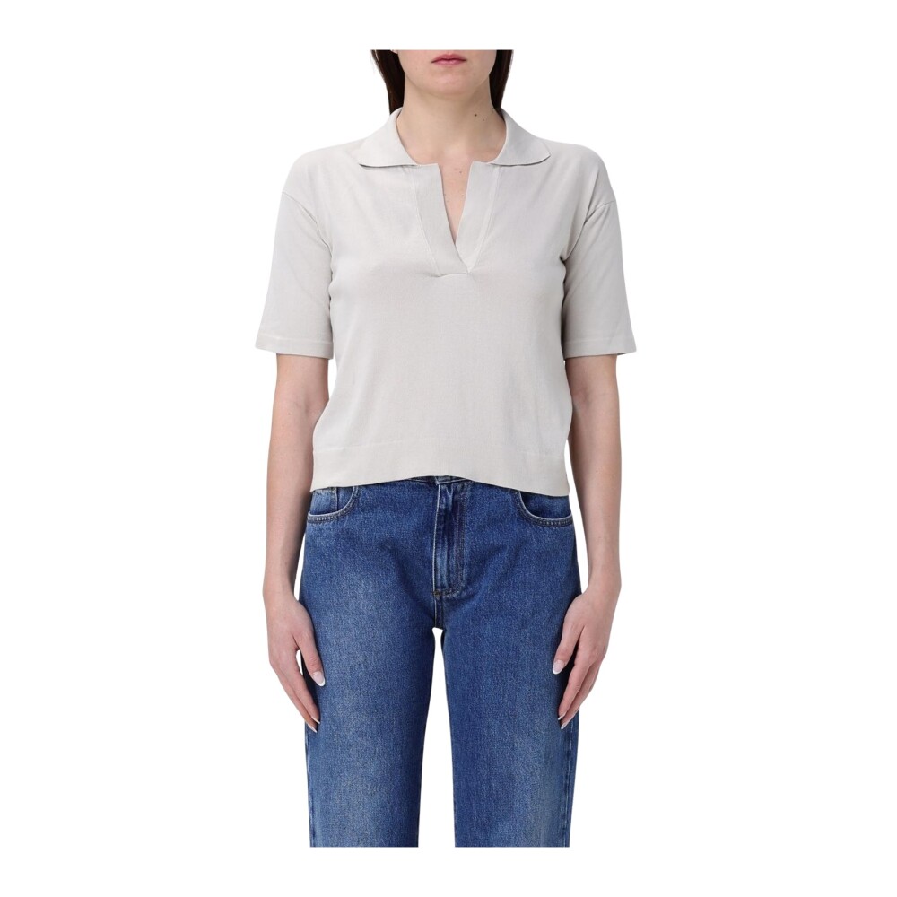 Tシャツ・カットソー K-WAY Woman Polo Shirt Beige K4123RW 634 Women's polo shirt, with short and long sleeves