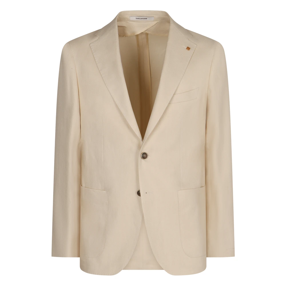 Tagliatore Men's Beige Linen Blazer - Blazers - Xl - Jackets