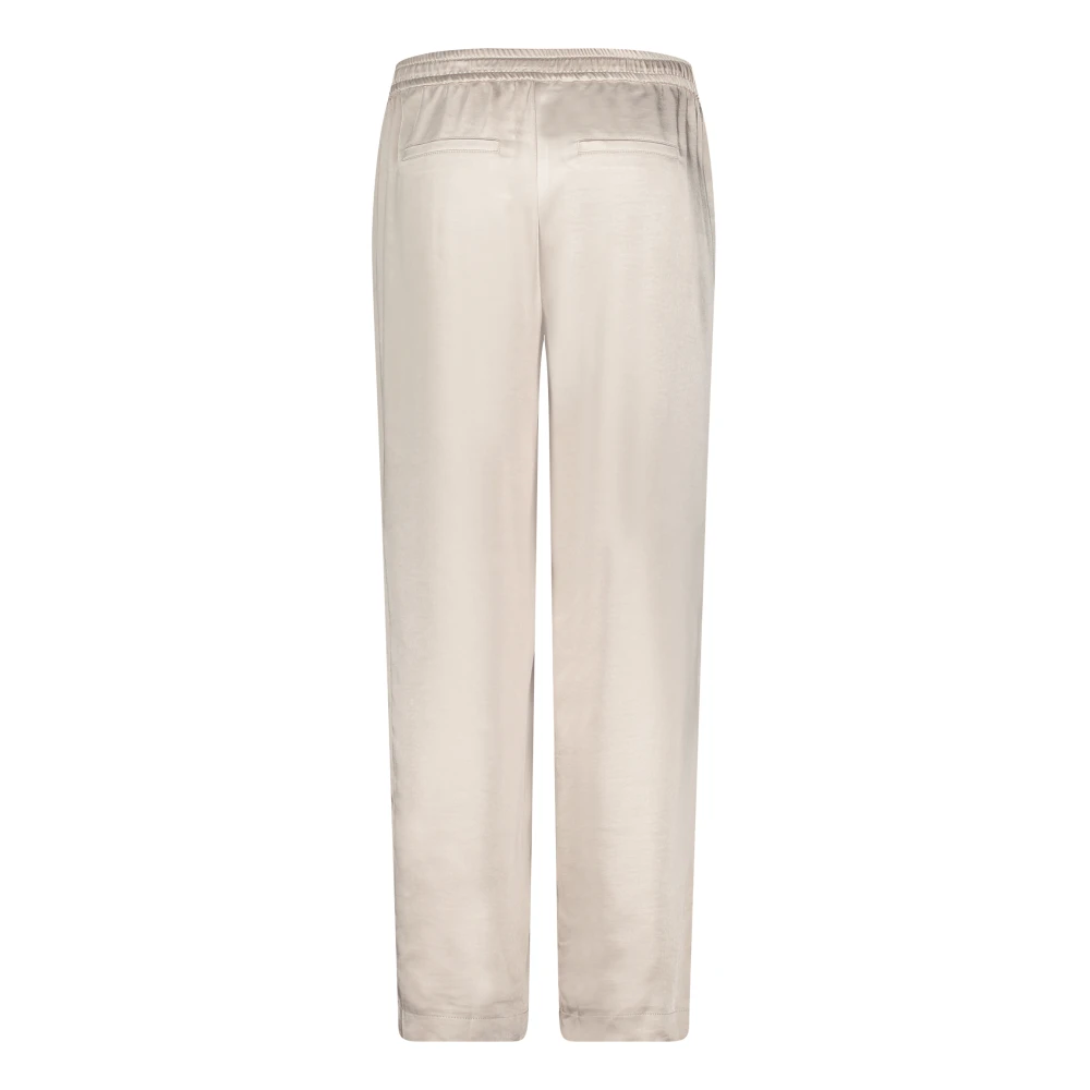 Betty & Co Comfortabele rechte pijp aantrekbroek Beige Dames