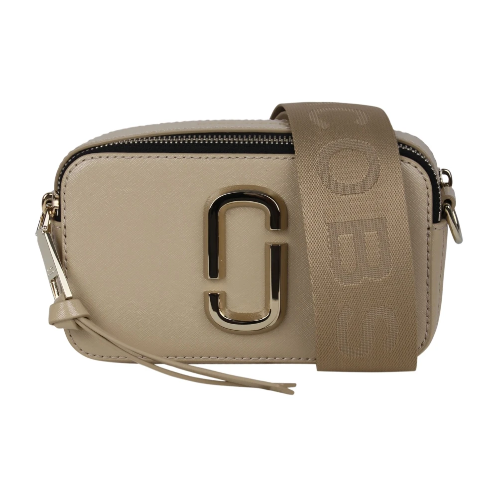 Marc Jacobs Snapshot Crossbody Väska med Logorem Beige, Dam