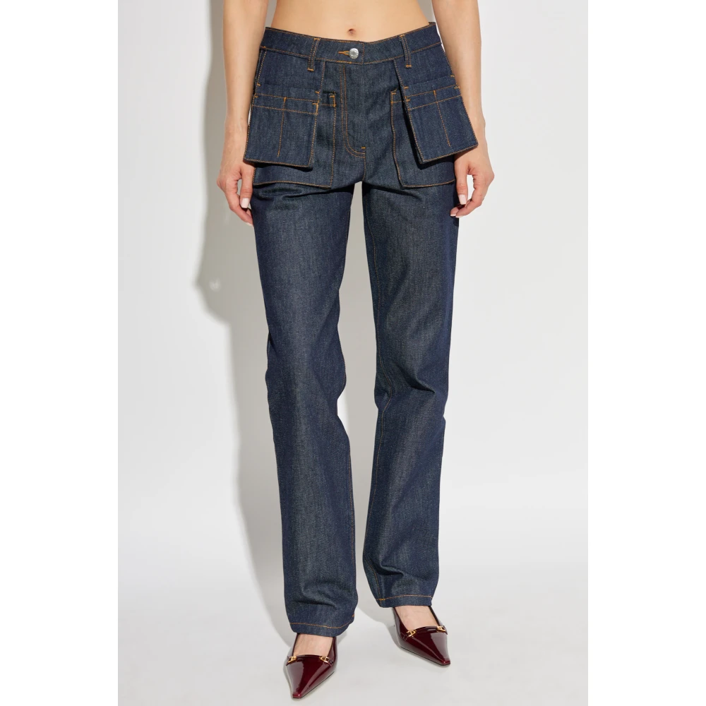 Helmut Lang Jeans met zakken Blue Dames