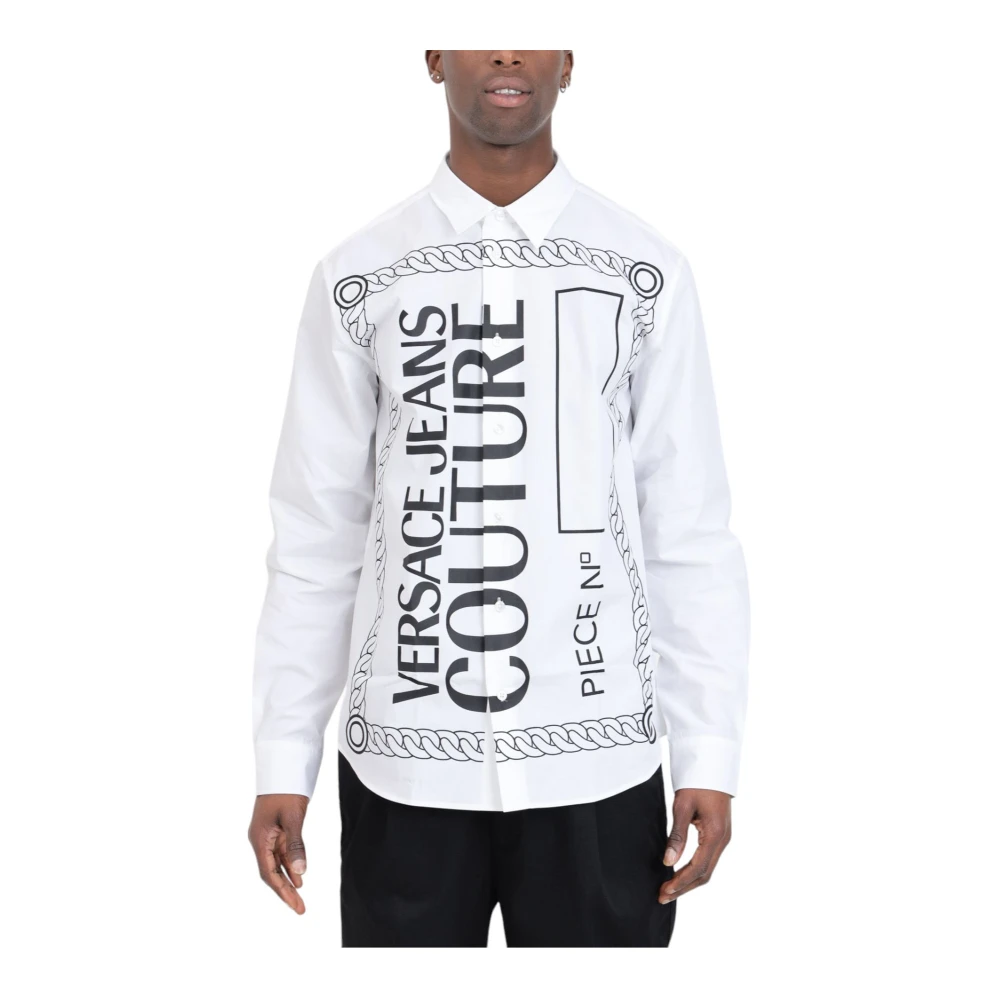 Versace Jeans Couture Lange mouwen overhemd White Heren