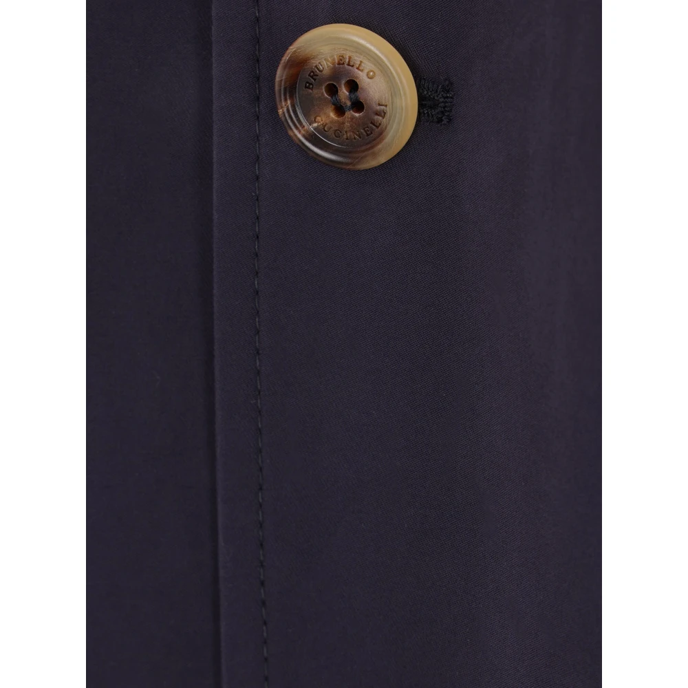 BRUNELLO CUCINELLI Blauwe Jas voor Mannen Blue Heren