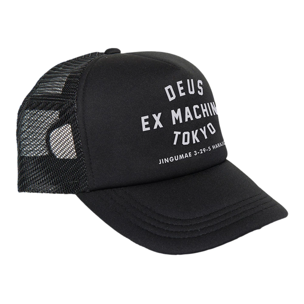 Deus Ex Machina Tokyo Address Trucker Pet Zwart Polyester Black Unisex