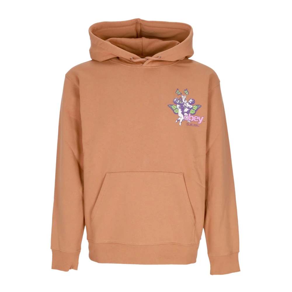Obey Liefde Premium Hooded Fleece Heren Hoodie Brown Heren