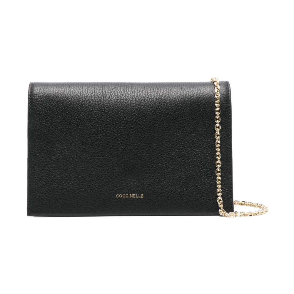 Coccinelle Korrelig leren crossbody tas met magneetsluiting Black Dames