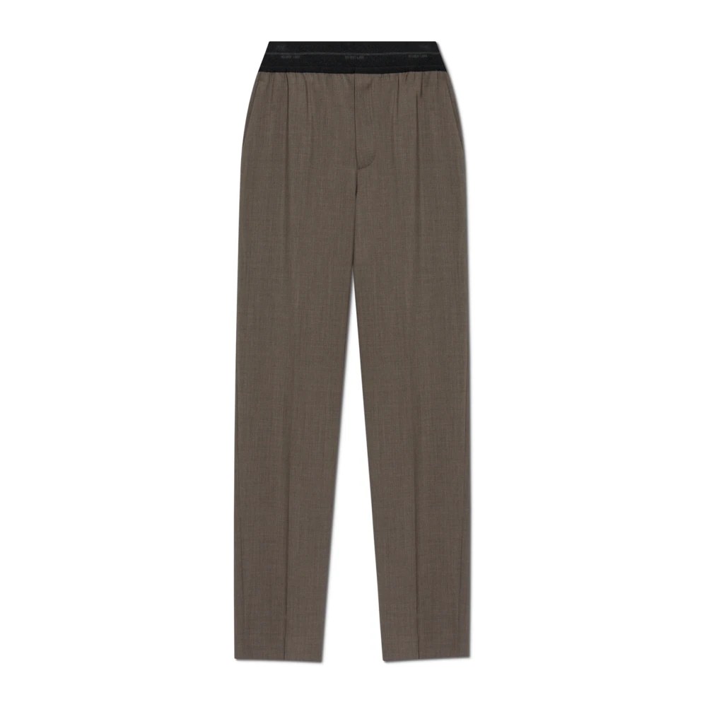 Helmut Lang Wollen broek Gray Heren