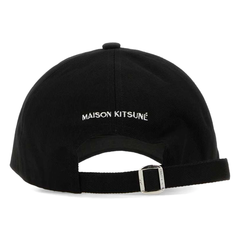 Maison Kitsuné Caps Black Unisex
