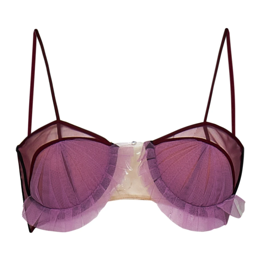 Nensi Dojaka Purple Bras, Female, Xs, Top