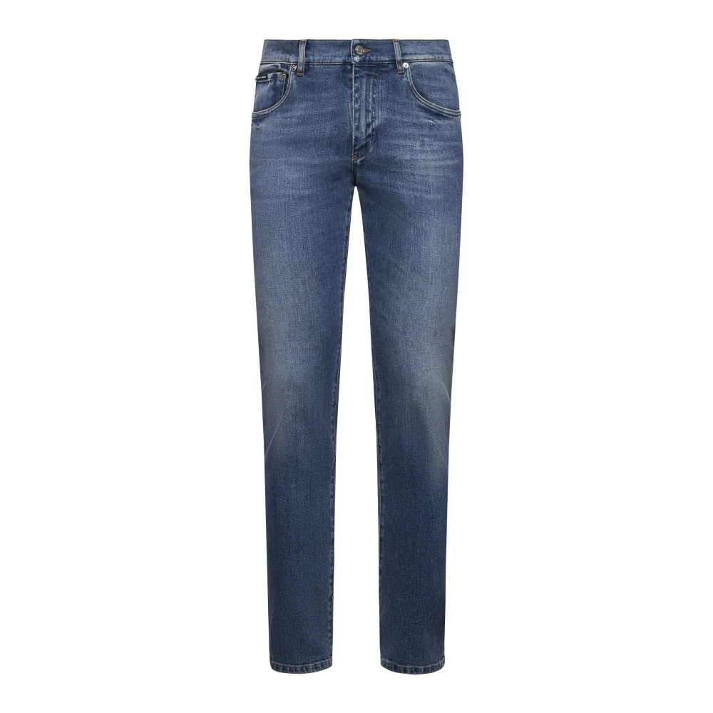 Dolce & Gabbana Blauwe Skinny Fit Jeans Blue Heren
