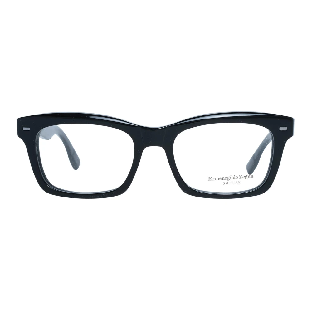 Ermenegildo Zegna Zwarte Plastic Optische Brillen voor Mannen Black Heren