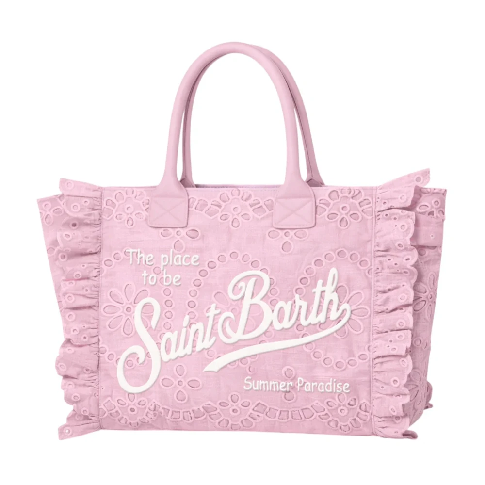 Mc2 Saint Barth Women's Pink Vanity Volant Bag - Shopping Bags - One Size - Bags