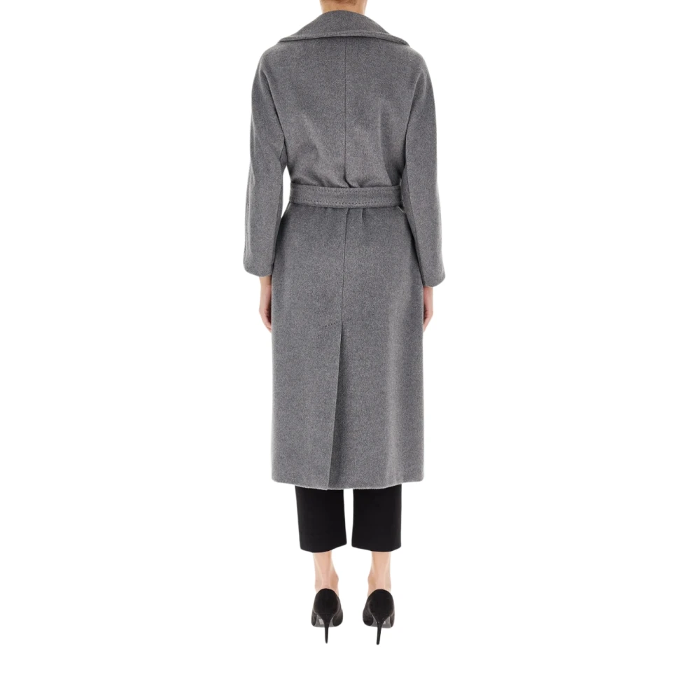 Max Mara Elegante Wollen Jas Tempera Gray Dames