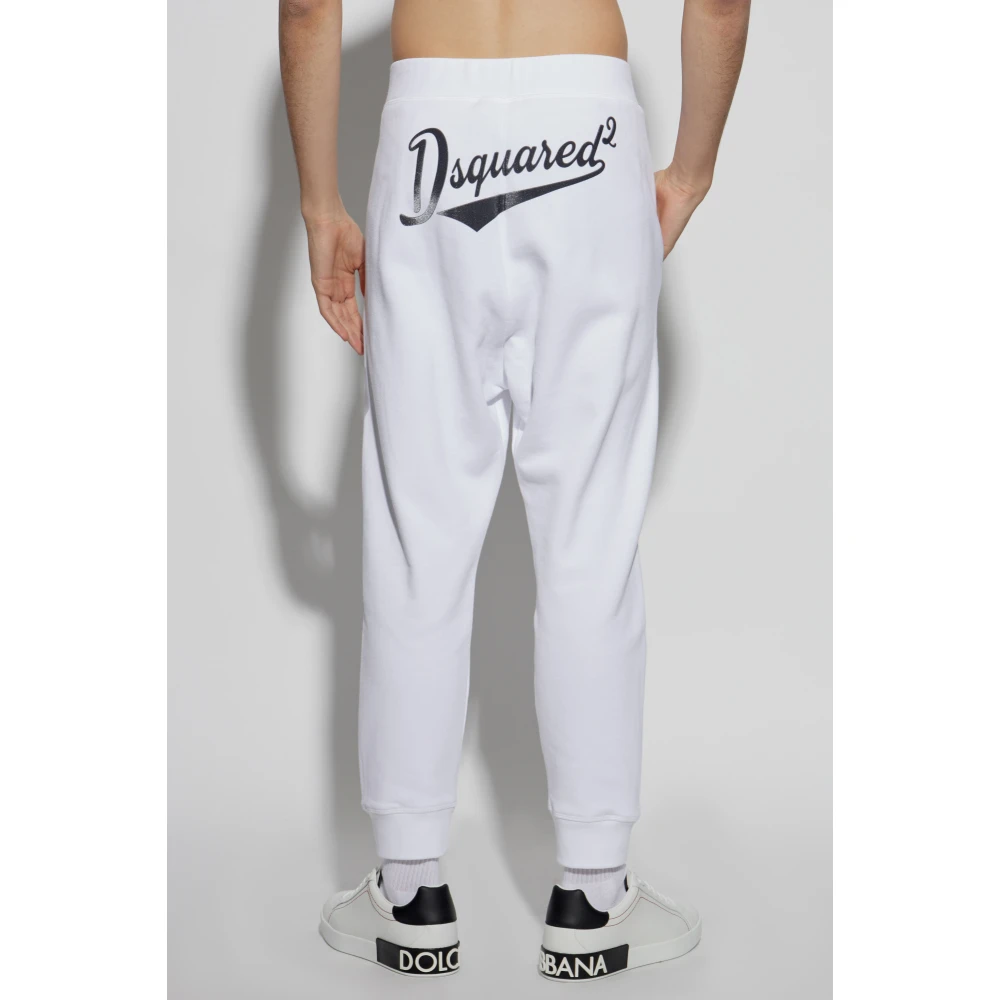 Dsquared2 Katoenen sweatpants White Heren