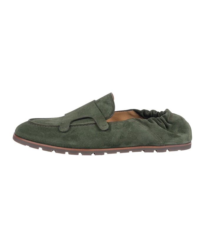 chaussures-mocassin-en-daim-vert-a-double-boucle