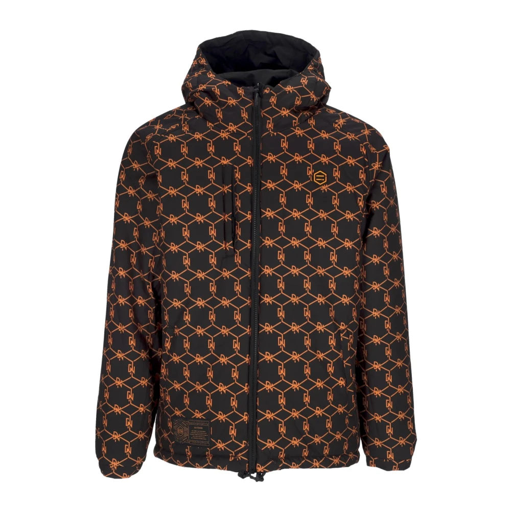 Dolly Noire Zwarte Monogram Omkeerbare Gewatteerde Jas Black Heren