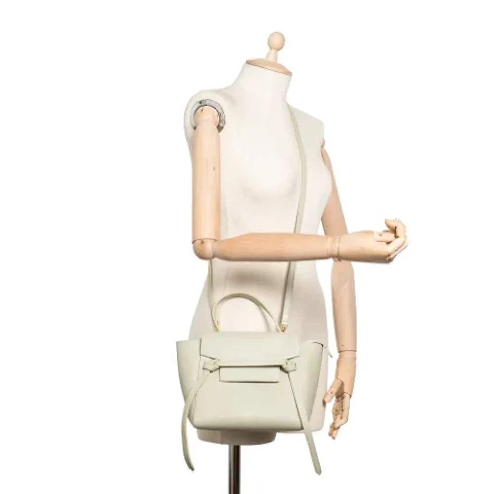 Celine Vintage Pre-owned Leather celine-bags Green Dames