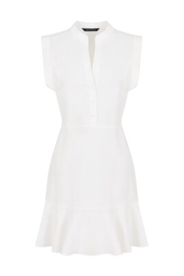 white-sleeveless-dress-with-mandarin-collar
