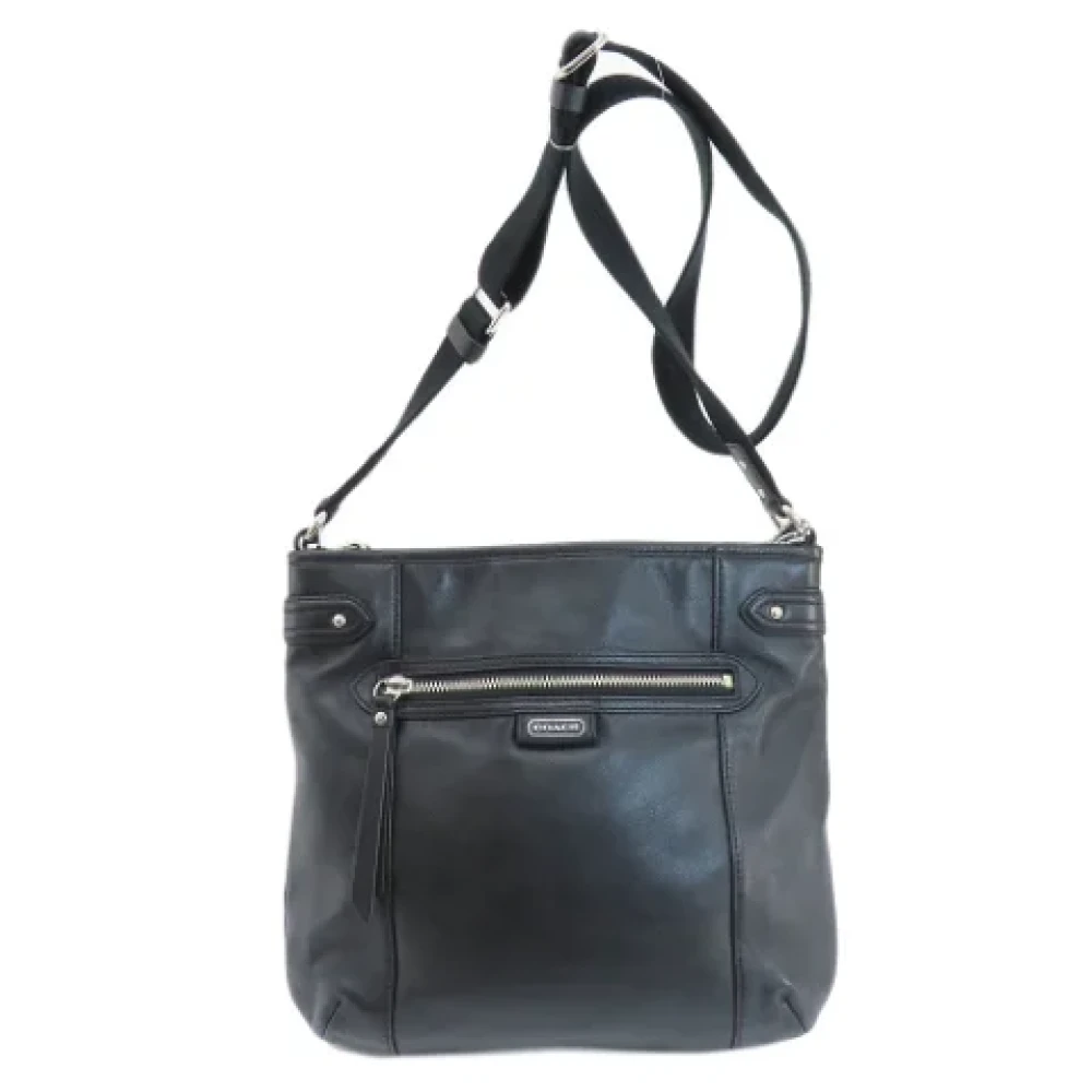 Coach Pre-owned Leather shoulder-bags Black Dames