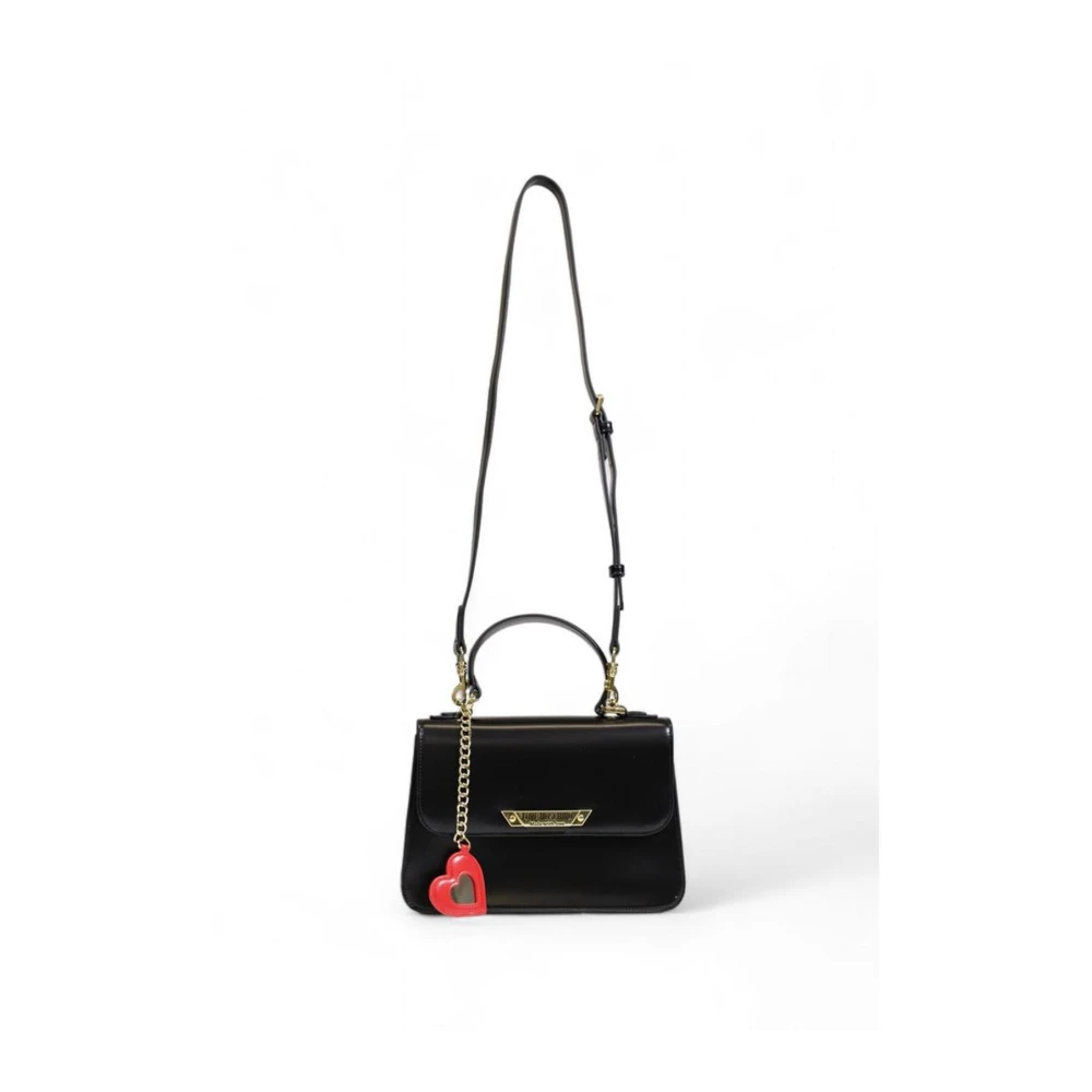 Love Moschino Moderne polyurethaan dameshandtas collectie Black Dames