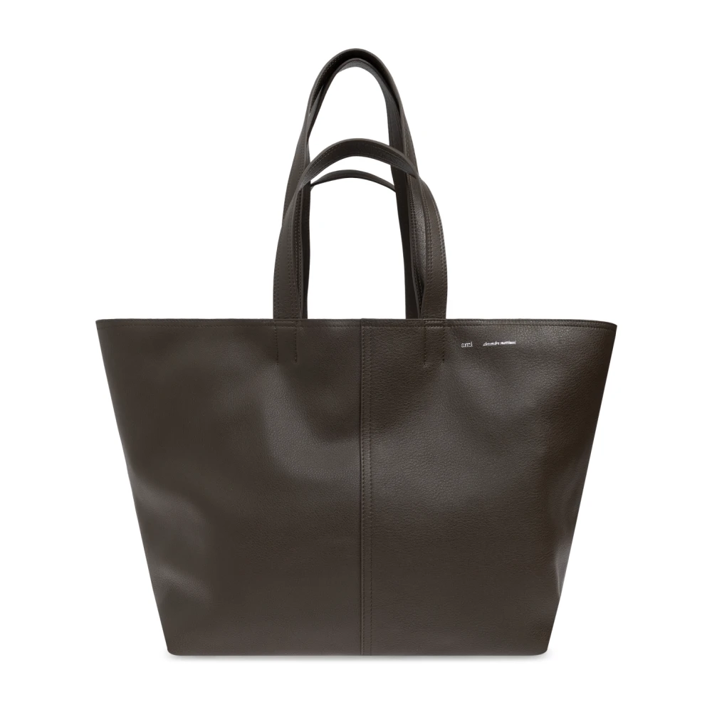 Ami Paris Tas type Shopper Brown Unisex