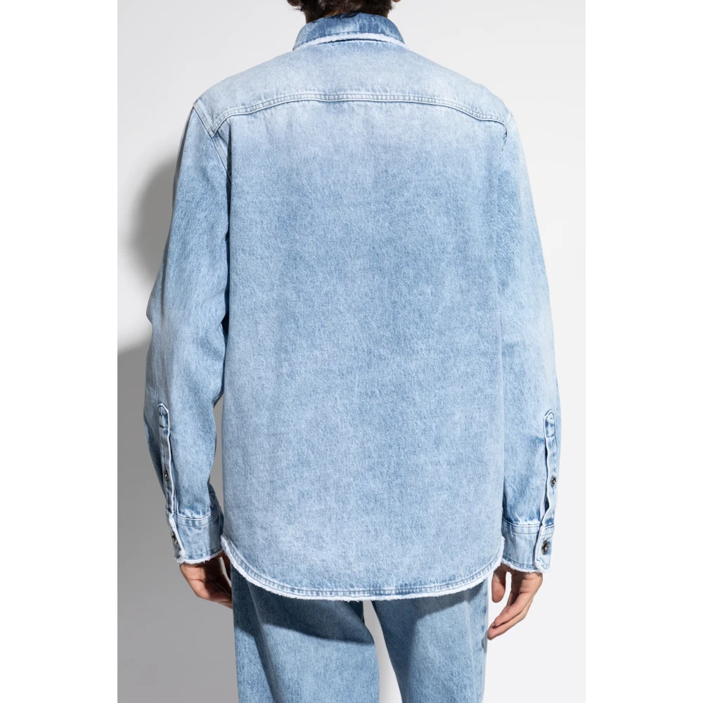 Versace Denim overhemd Blue Heren