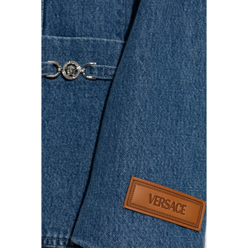 Versace Denim blazer Blue Dames
