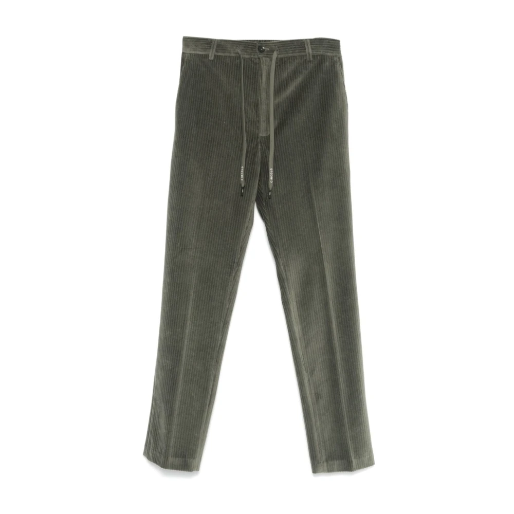Circolo 1901 Groene Corduroy Trekkoord Broek Green Heren