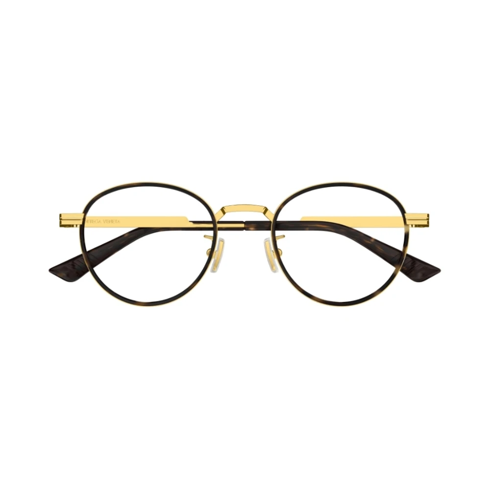 Bottega Veneta Panthos Metalen Frame met Acetaat Cirkel Yellow Unisex