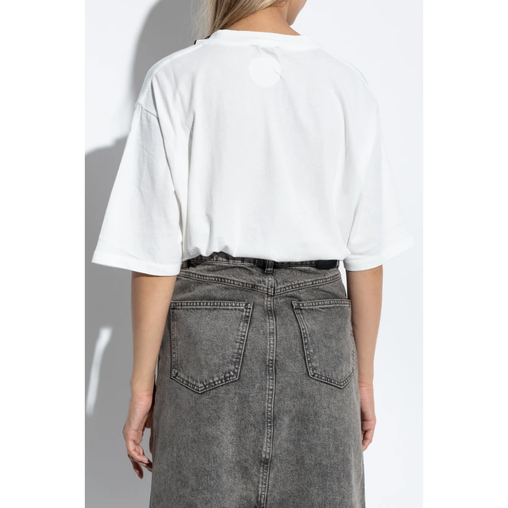Anine Bing Cason Blur Tee White Dames