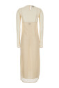 robe-longue-beige-a-col-rond-avec-fermeture-a-cle-au-dos