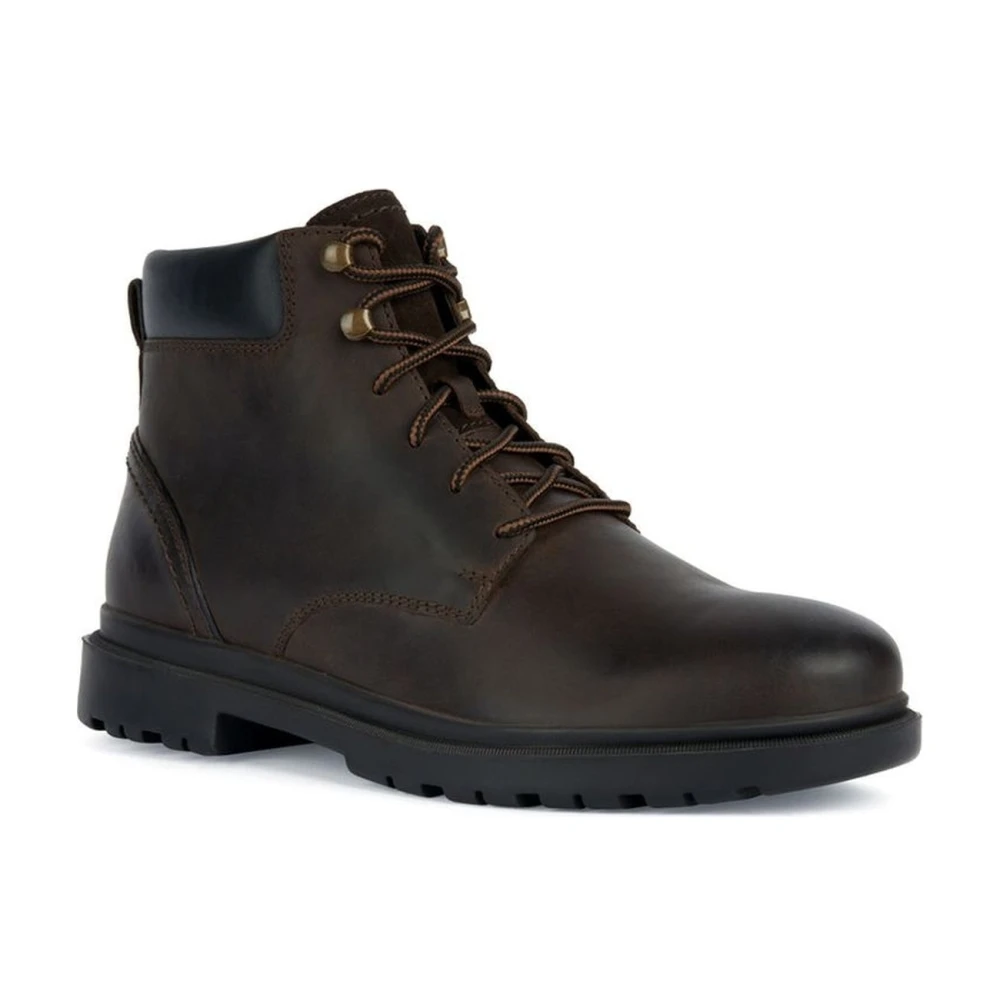 Geox Men's Brown Shoes, Male,, Coffee Ankle Boots For Men Size 9 Uk