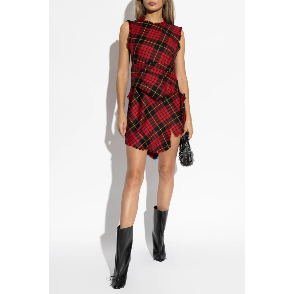 alexander mcqueen Wollen Jurk Red Dames