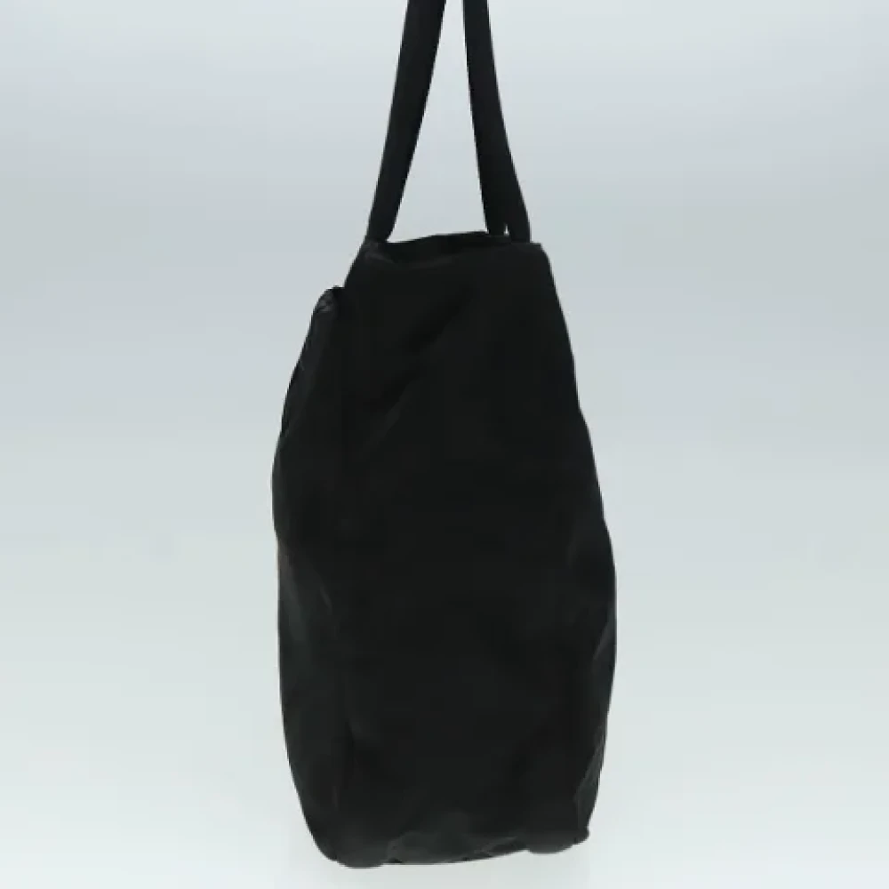 Prada Vintage Pre-owned Nylon handbags Black Dames