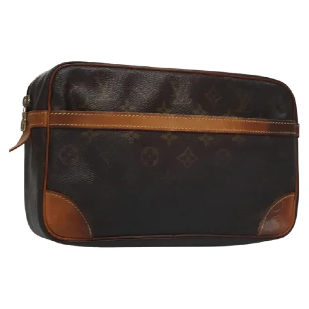 Louis Vuitton Vintage Pre-owned Canvas clutches Brown Dames