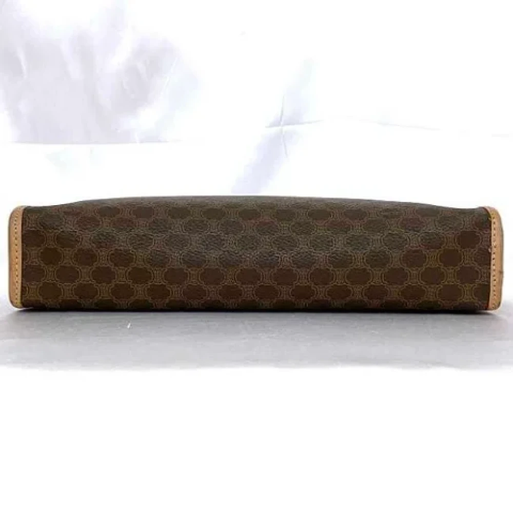 Celine Vintage Pre-owned Canvas clutches Brown Dames