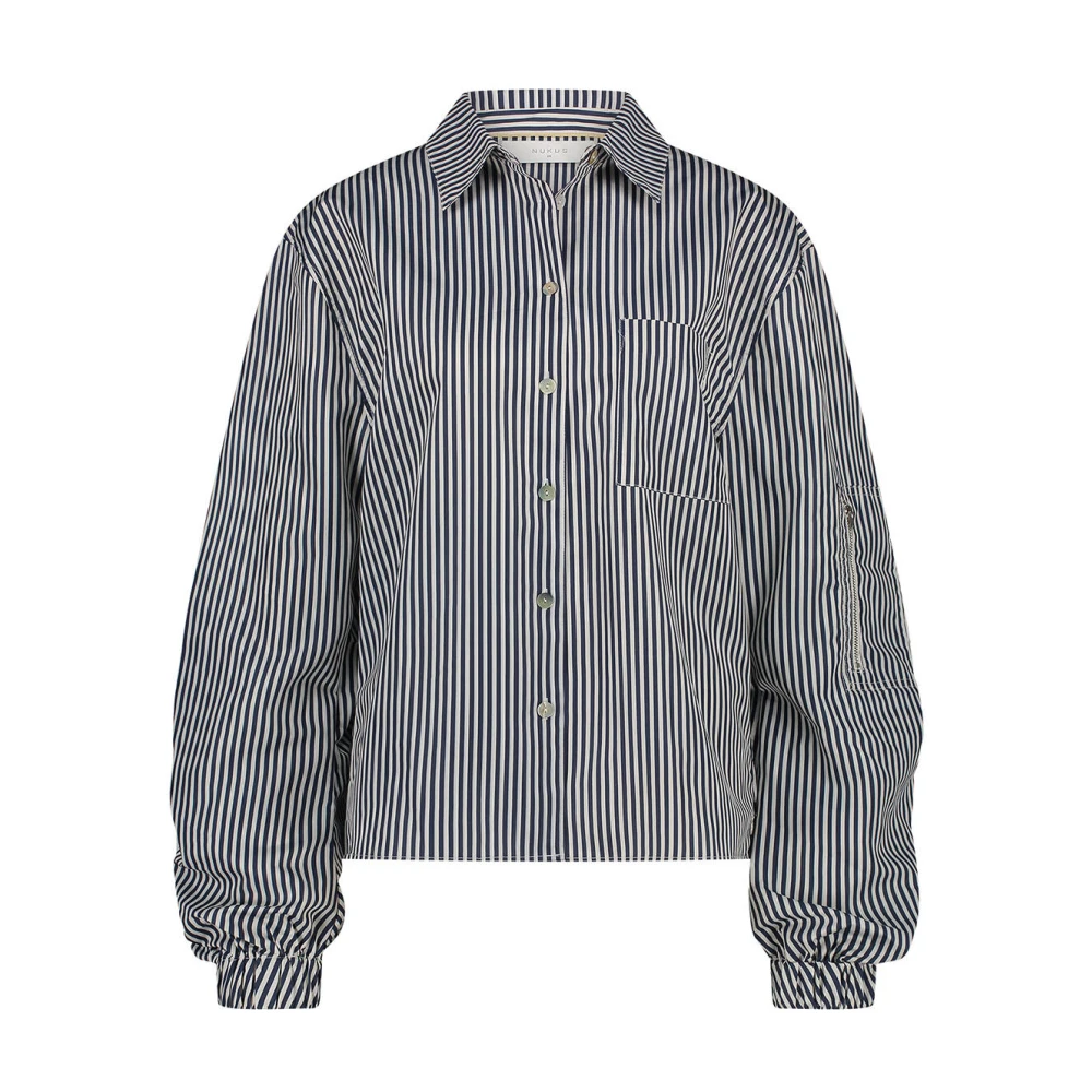 Nukus Gestreepte Quirine Blouse Blue Dames