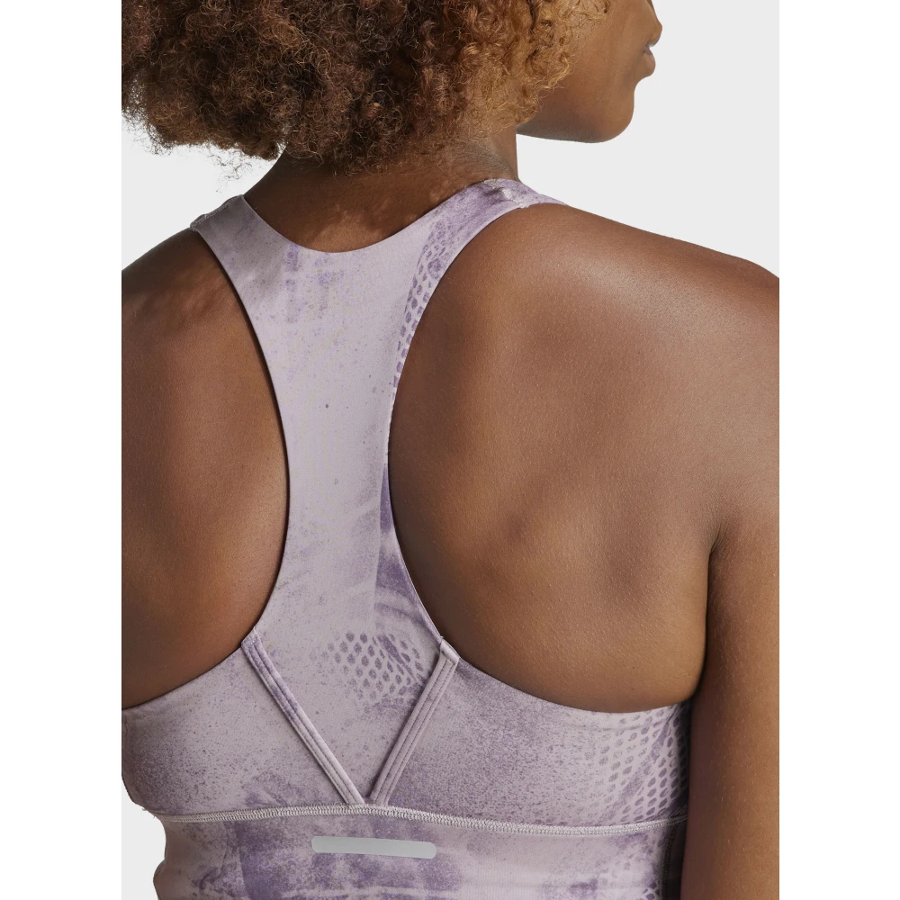 Adidas Sporty Run Pocket Medium-Support Bra Purple Dames