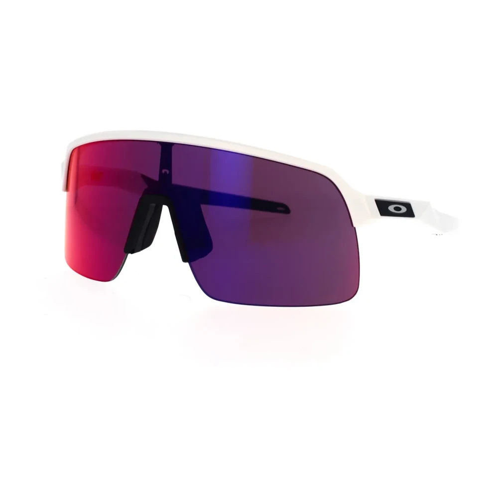 Oakley Unisex White Sunglasses, 39 Mm, Sporty Wraparound Sunglasses With Prizm Technology