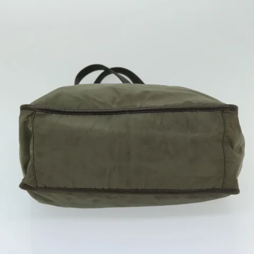 Prada Vintage Pre-owned Nylon totes Green Dames
