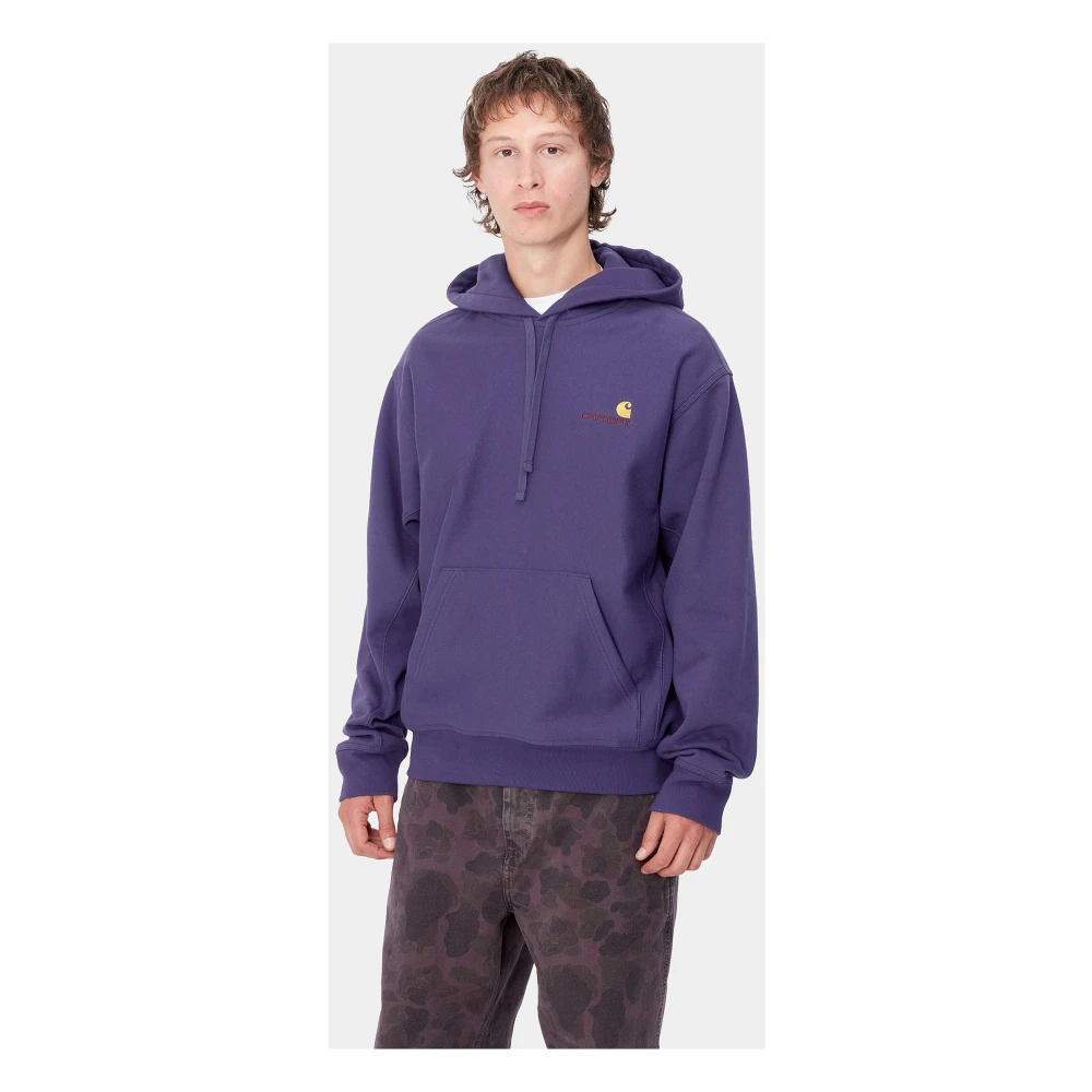 Carhartt WIP Amerikaans Script Hoodie Purple Heren