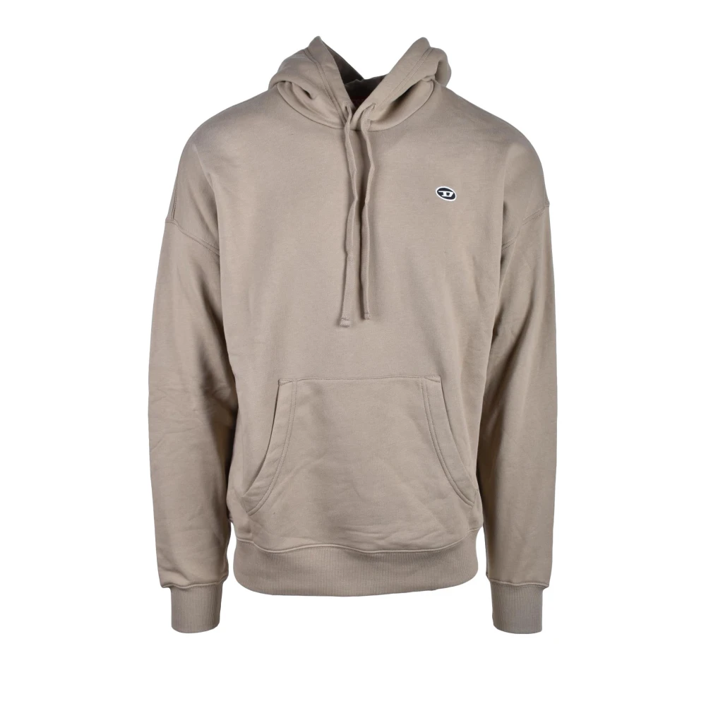 Diesel Katoenen Gebreide Trui Beige Heren