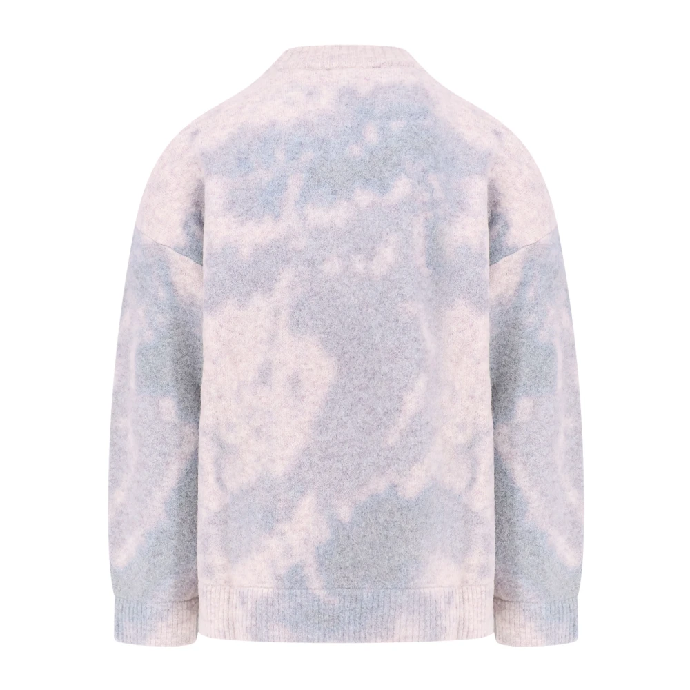 Represent Alpaca Wolmix All-Over Print Sweater Gray Heren