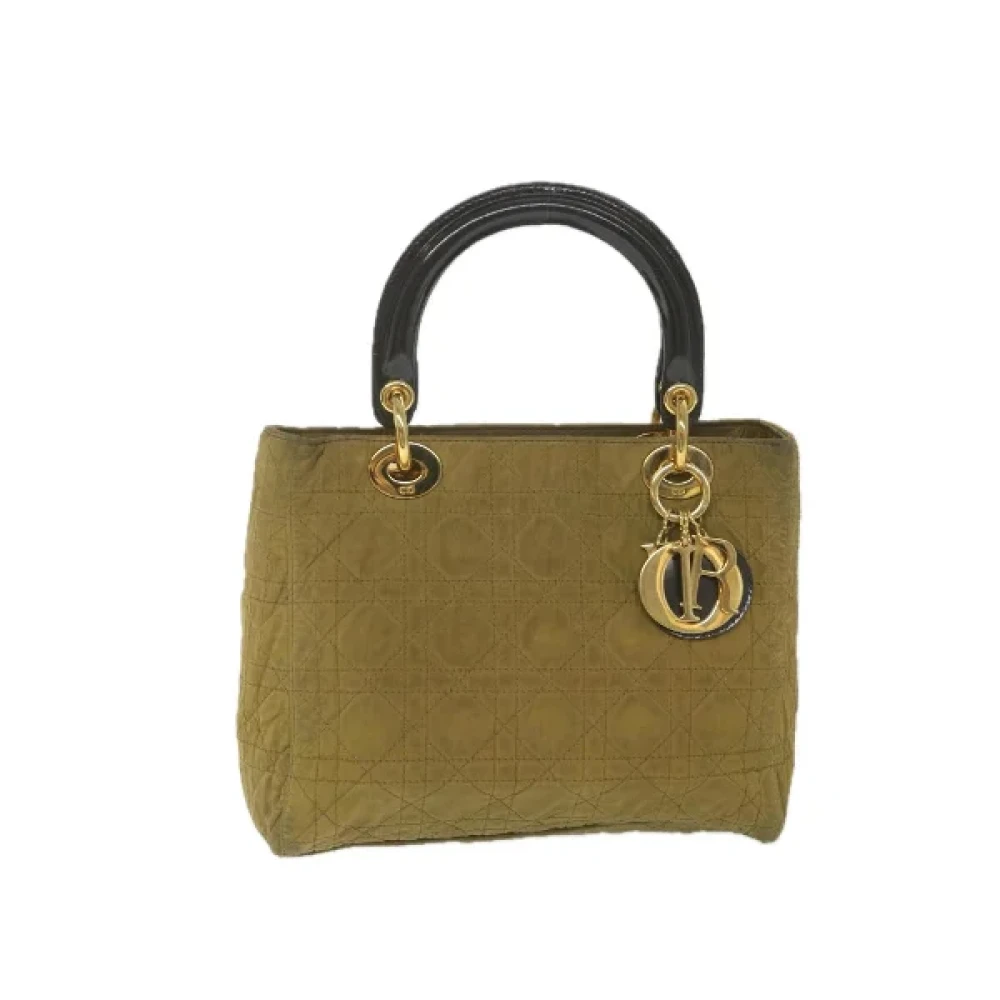 Dior Vintage Pre-owned Fabric handbags Green Dames