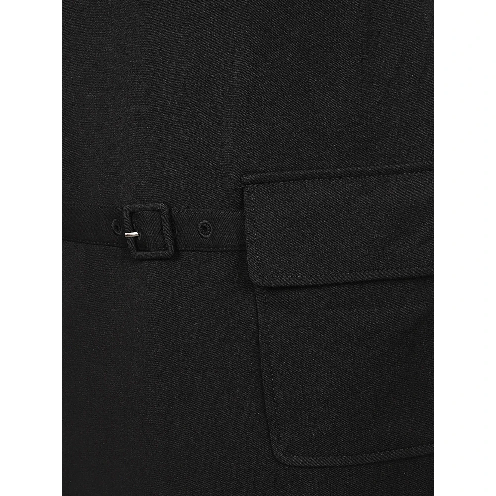 Staud Zwarte Mini Jurk in Viscose Mix Black Dames