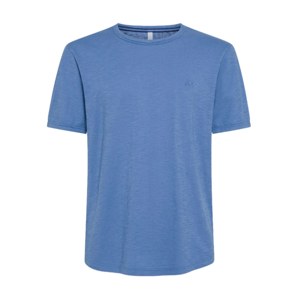 Sun68 Casual T-shirt Blue Heren