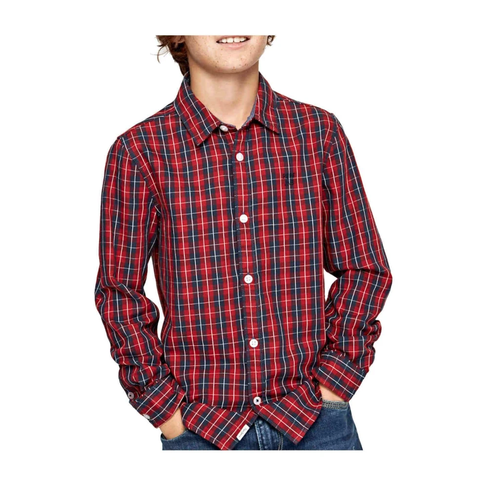 Pepe Jeans Men's Red Casual Shirt